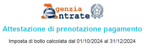 Attestazione prenotazione pagamento - 2