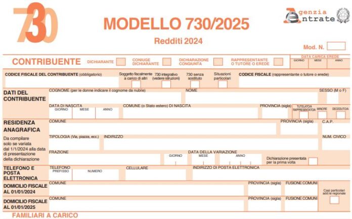 novità 730 2025